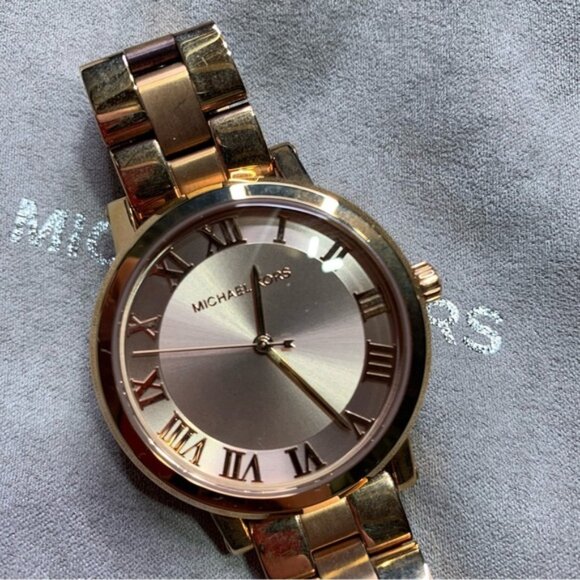 Michael Kors copper gold rose gold watch main image 5